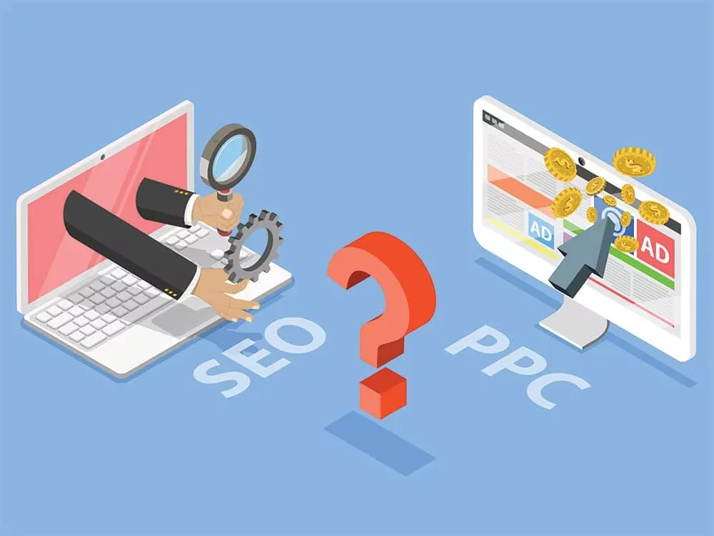 The difference between SEO and PPC